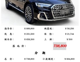 奥迪a8lw12缸／奥迪a8v12缸多少钱一台