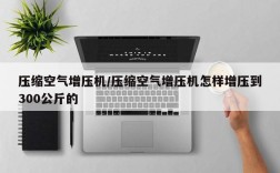 压缩空气增压机/压缩空气增压机怎样增压到300公斤的